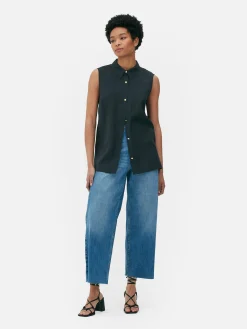 Blusa S/ Mangas Botões