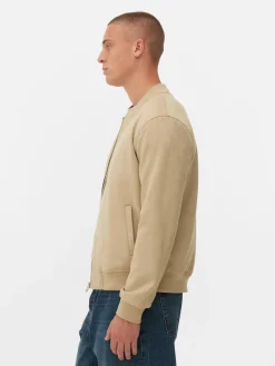 Blusão Bomber Imitação Camurça