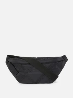 Bolsa Cintura Pespontos Brilhantes