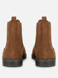 Botas Chelsea Imitação Camurça