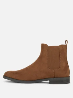 Botas Chelsea Imitação Camurça