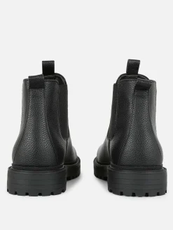 Botas Chelsea Imitação Pele