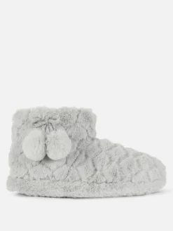 Botas Felpudas Pompons