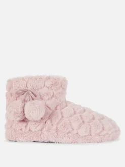 Botas Felpudas Pompons