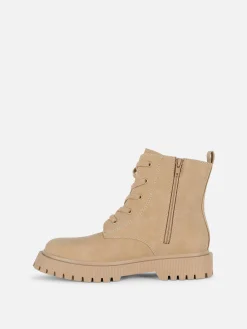 Botas Imitação Camurça Atacadores