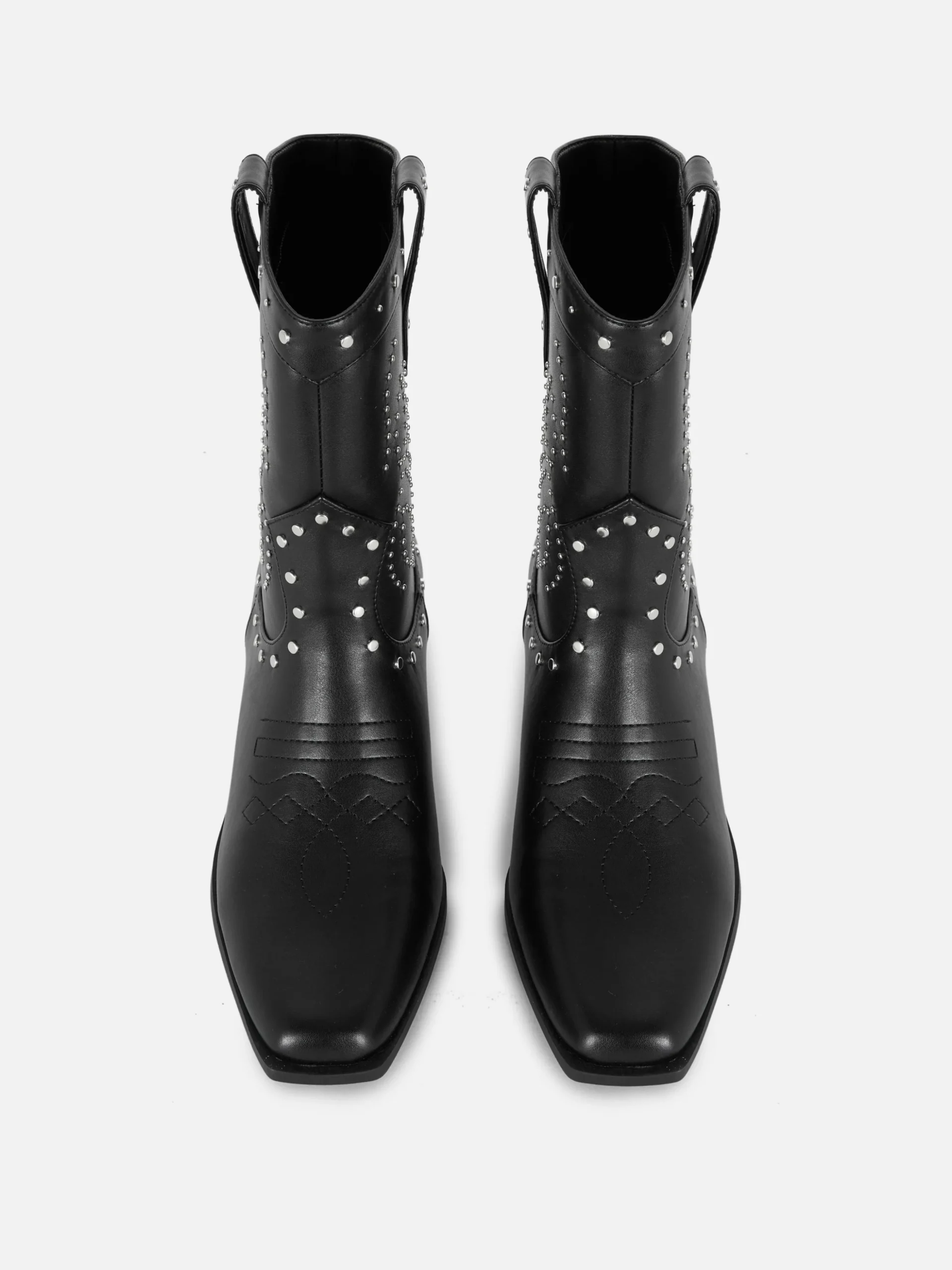 Botins Estilo Vcowboy Tachas