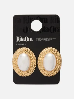 Brincos Pequenos Imitação Pérolas Rita Ora XL