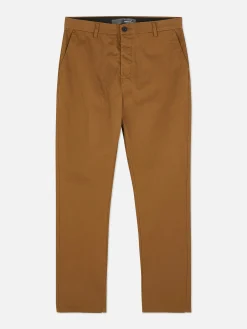 Calças Chino Elásticas Corte Justo