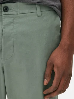 Calças Chino Elásticas Corte Justo