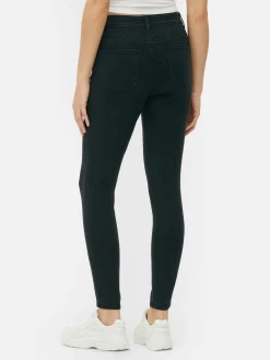 Calças Ganga Skinny Básicas Cintura Média
