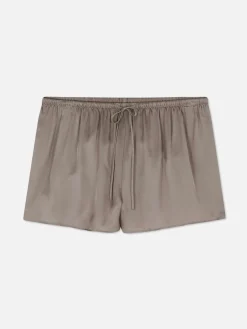 Calções Pijama Cetim Laço Frente