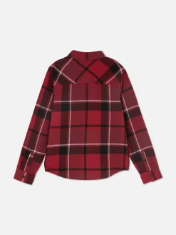 Camisa Manga Comprida Botões Xadrez