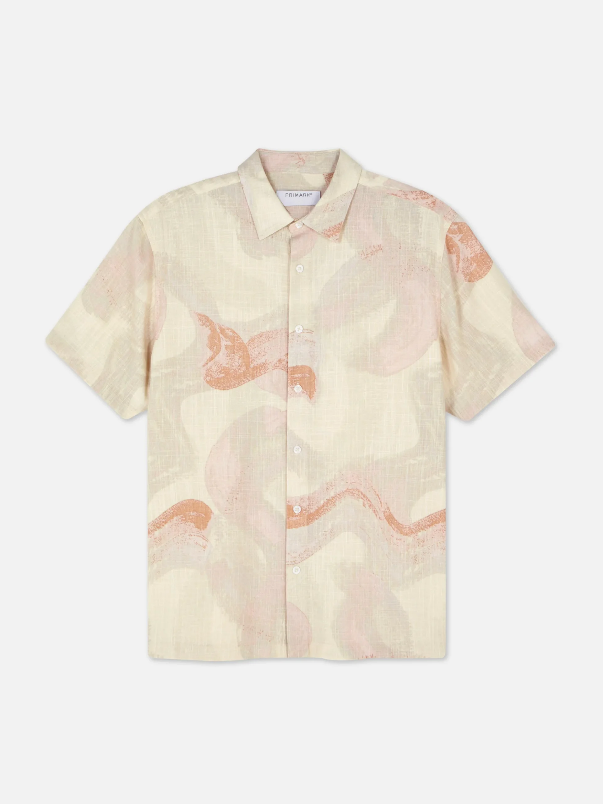 Camisa Manga Curta Padrão Abstrato Kem