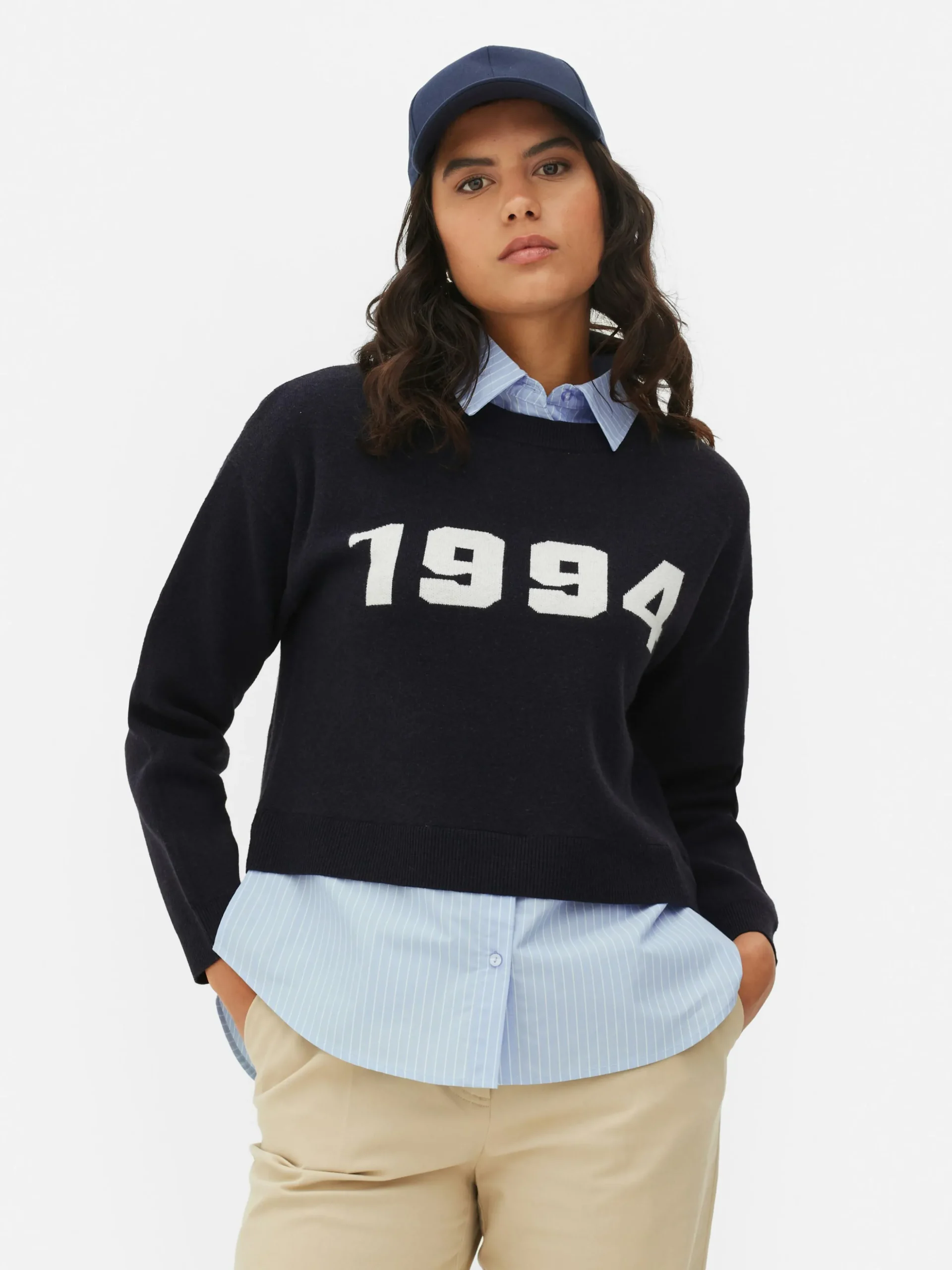 Camisa/camisola Malha Slogan Dois-em-um