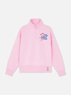 Camisola 1/2 Fecho Correr Disney Stitch & Angel