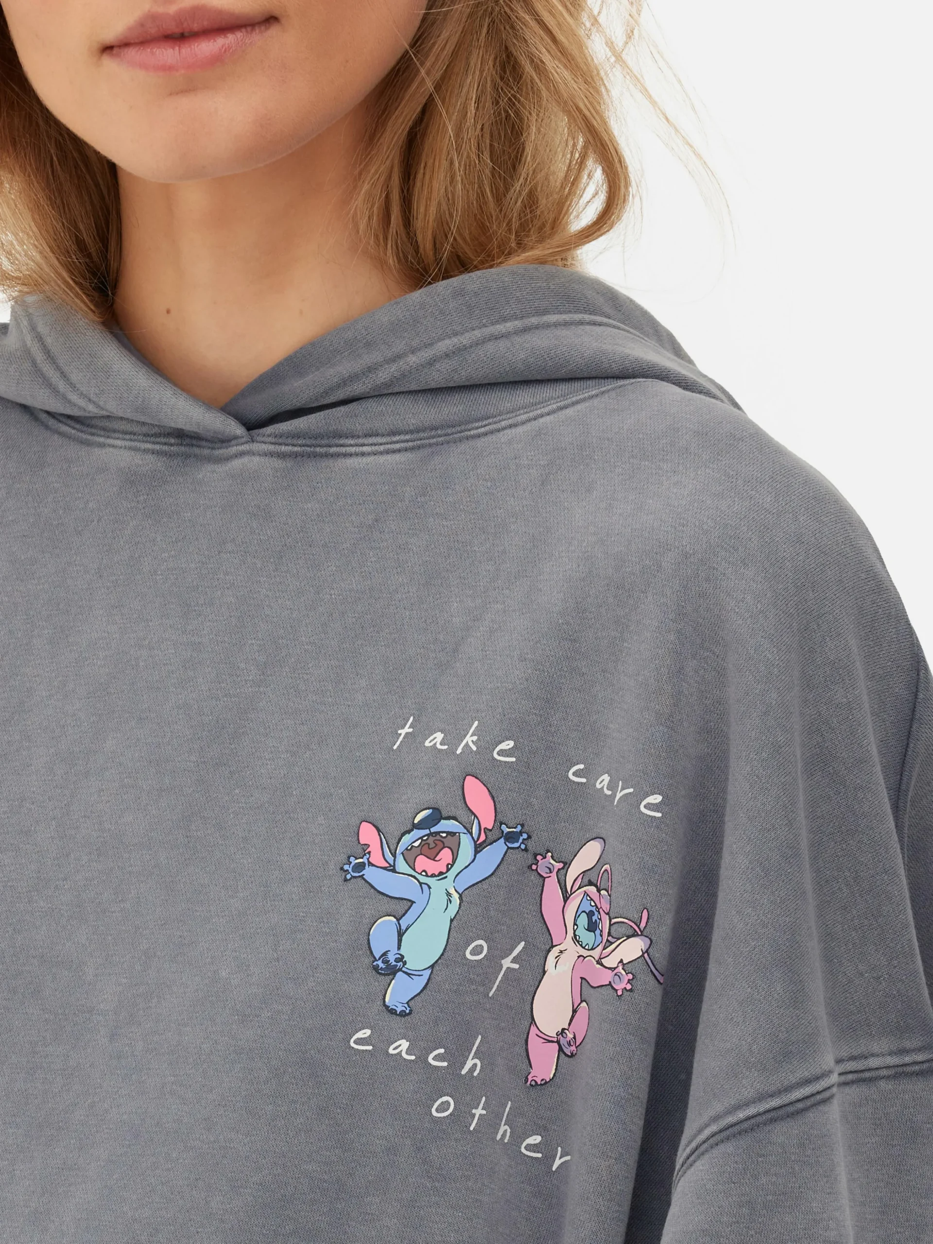 Camisola Capuz Conj Coordenado Disney Stitch & Angel