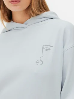 Camisola Capuz Gráfica Conjunto Coordenado