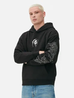 Camisola Capuz Gráfico Ghostface Gritos