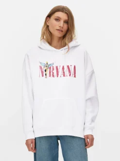 Camisola Capuz Gráfico Nirvana