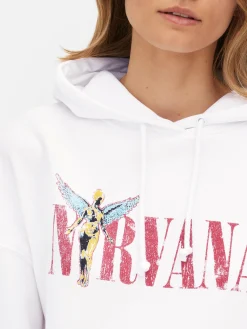 Camisola Capuz Gráfico Nirvana