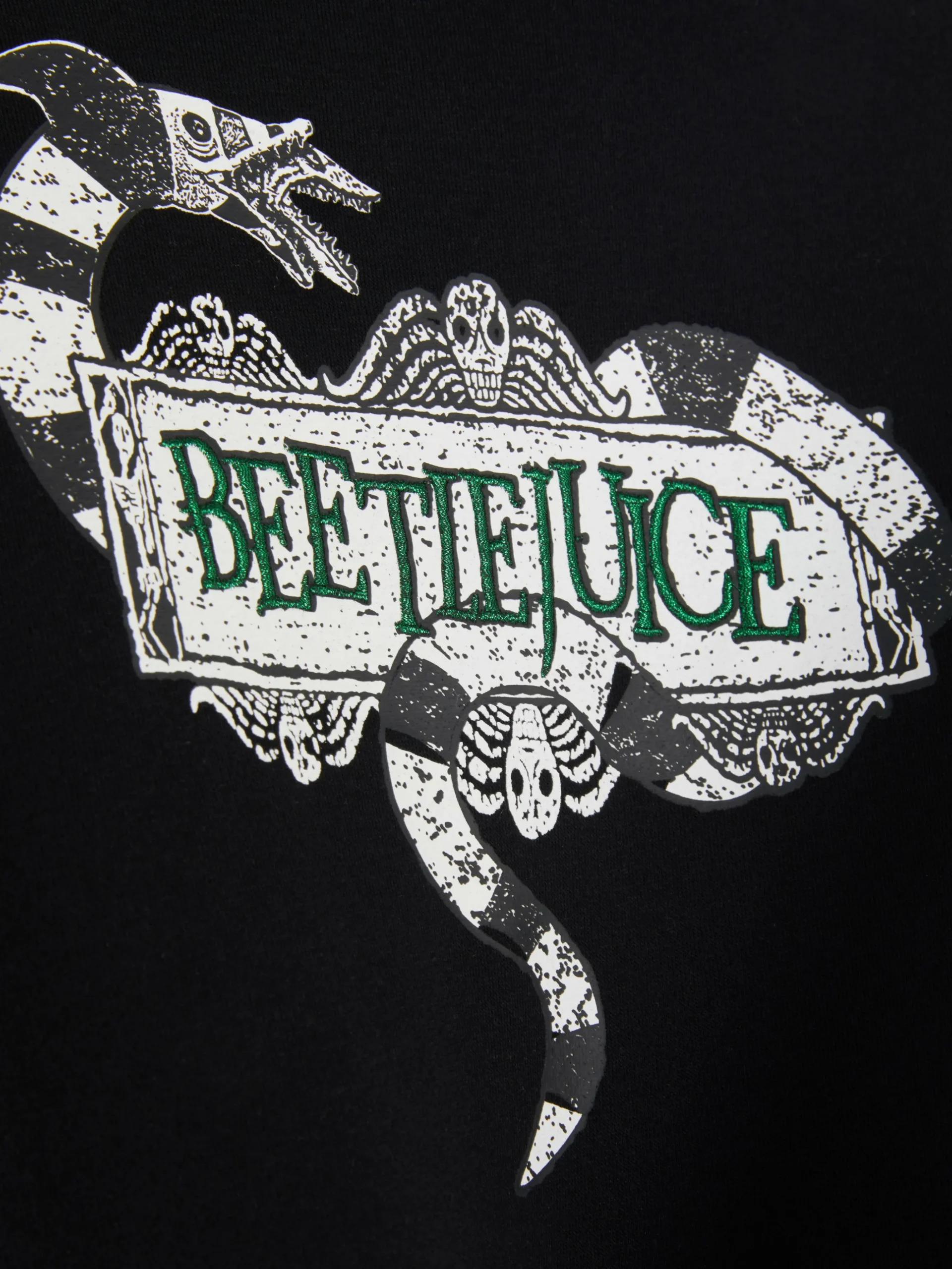 Camisola Capuz Gráficos Múltiplos Beetlejuice
