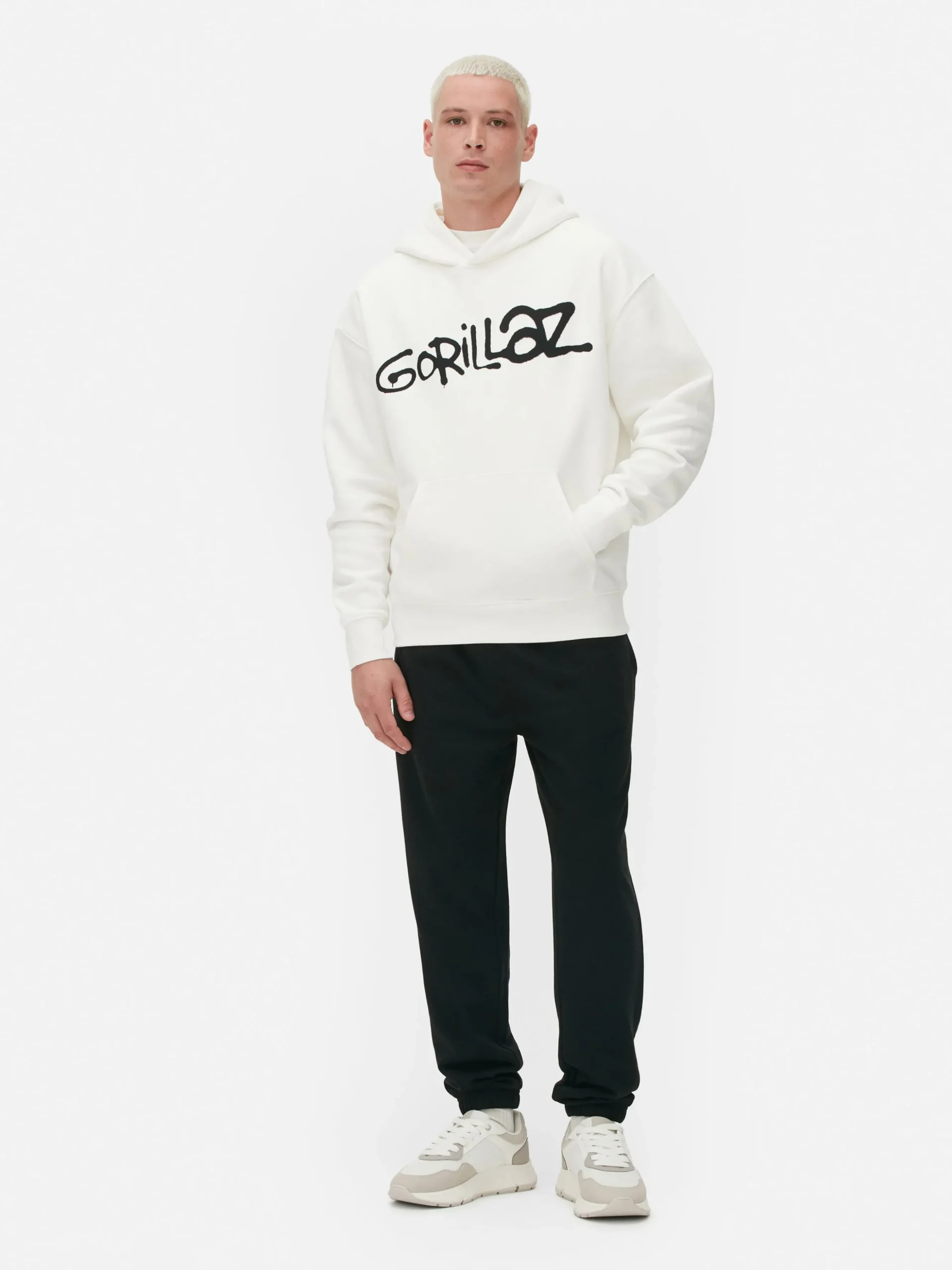 Camisola Capuz Padrão Camuflado Gorillaz