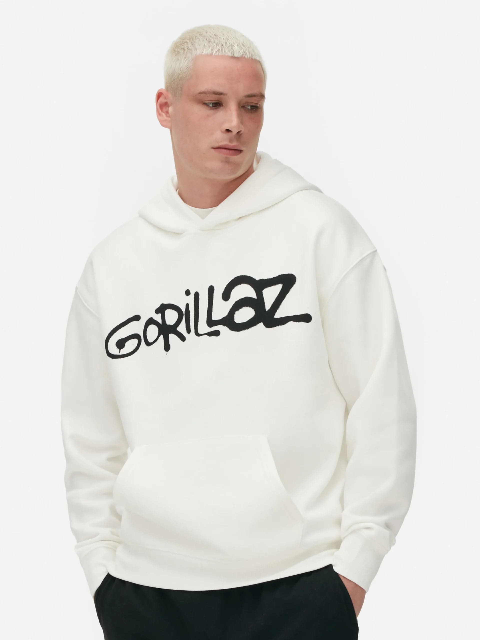 Camisola Capuz Padrão Camuflado Gorillaz