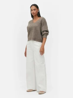 Camisola Decote V Malha