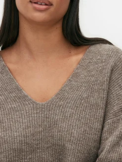 Camisola Decote V Malha