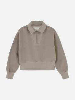 Camisola Gola Funil Lavagem ácida