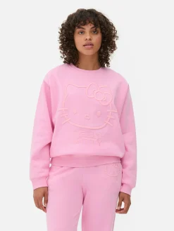 Camisola Gráfica Bordada Hello Kitty