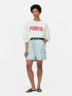 Camisola Gráfico Frente Paris