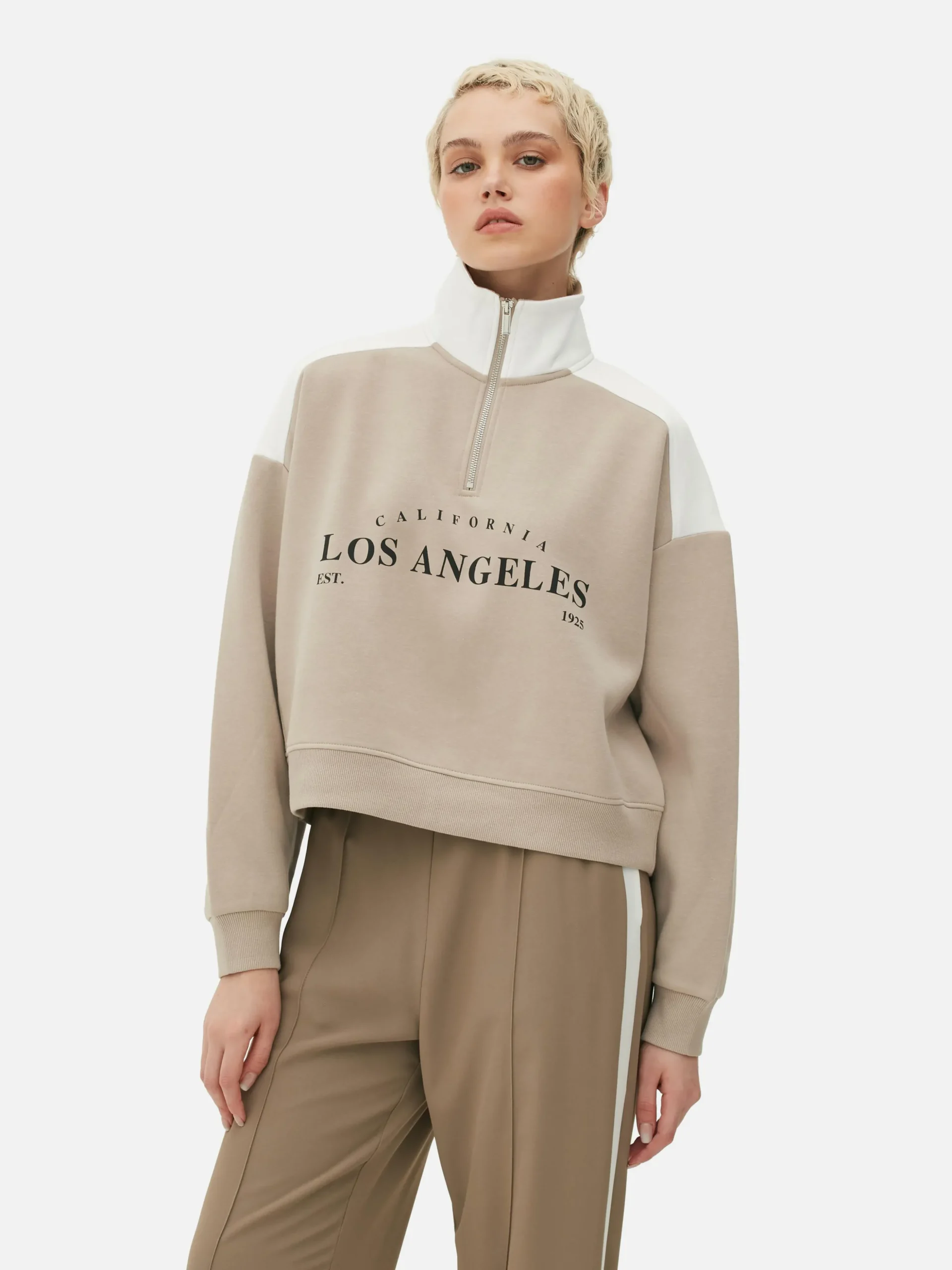 Camisola Gráfico Gola Funil