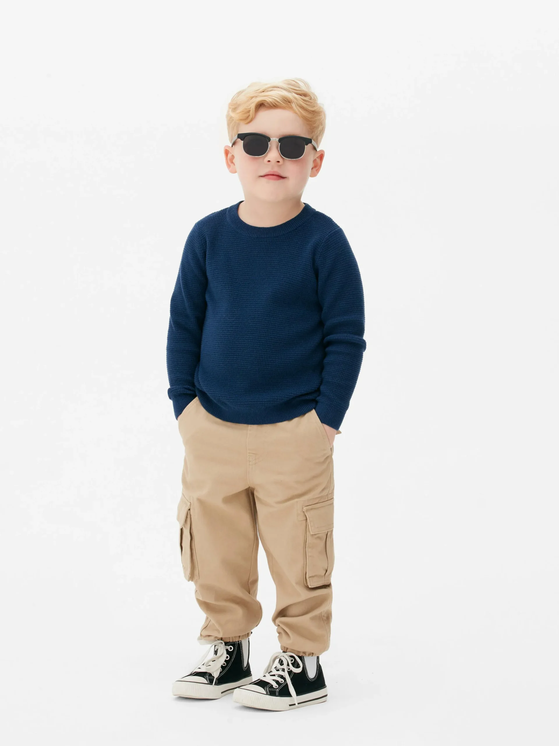 Camisola Malha Waffle Menino