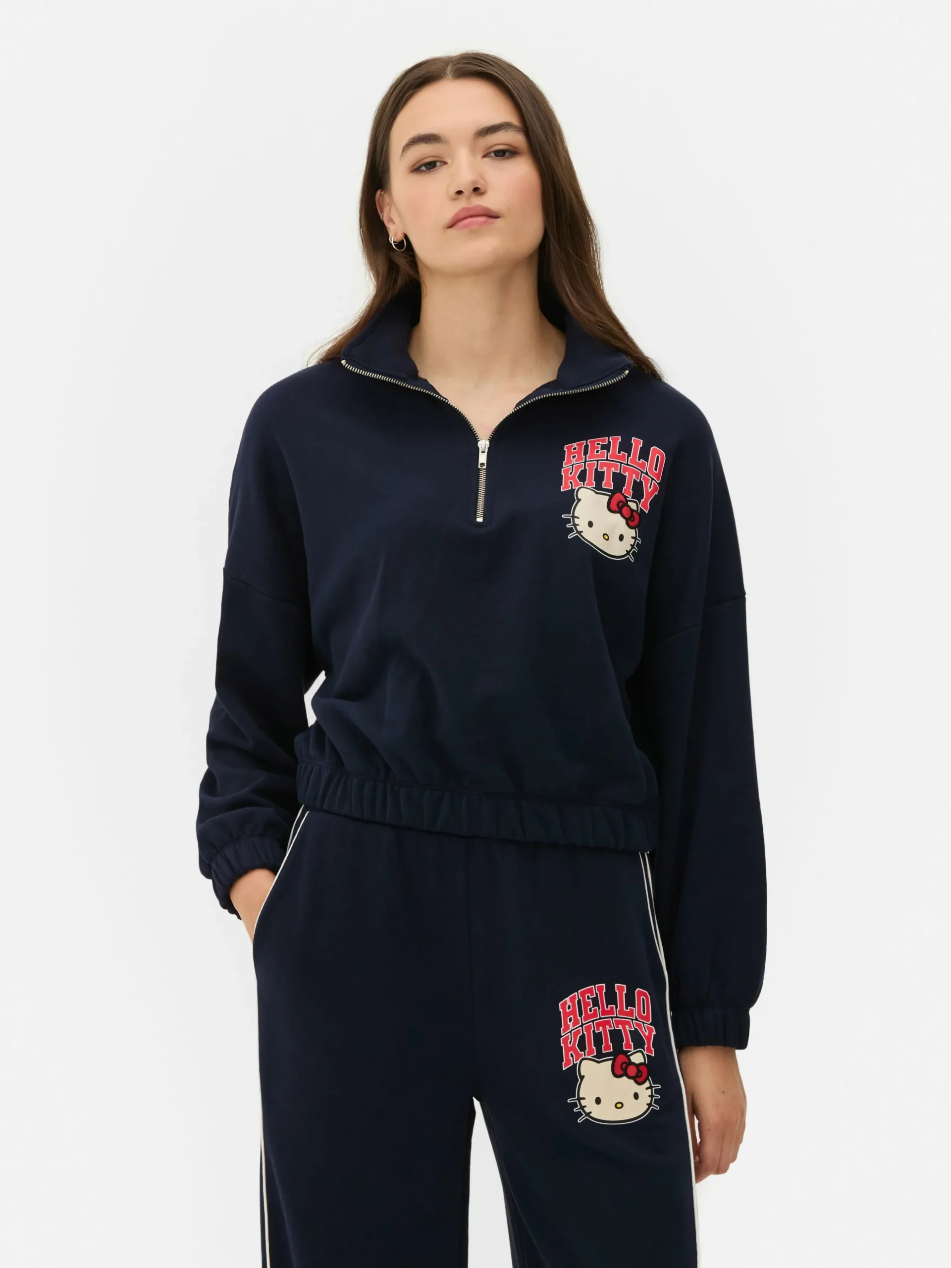 Camisola Meio Fecho Correr Hello Kitty