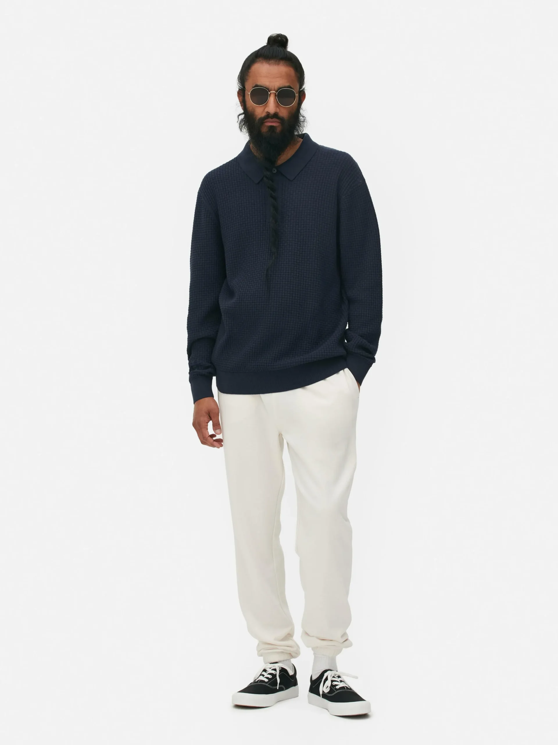 Camisola Polo Texturada