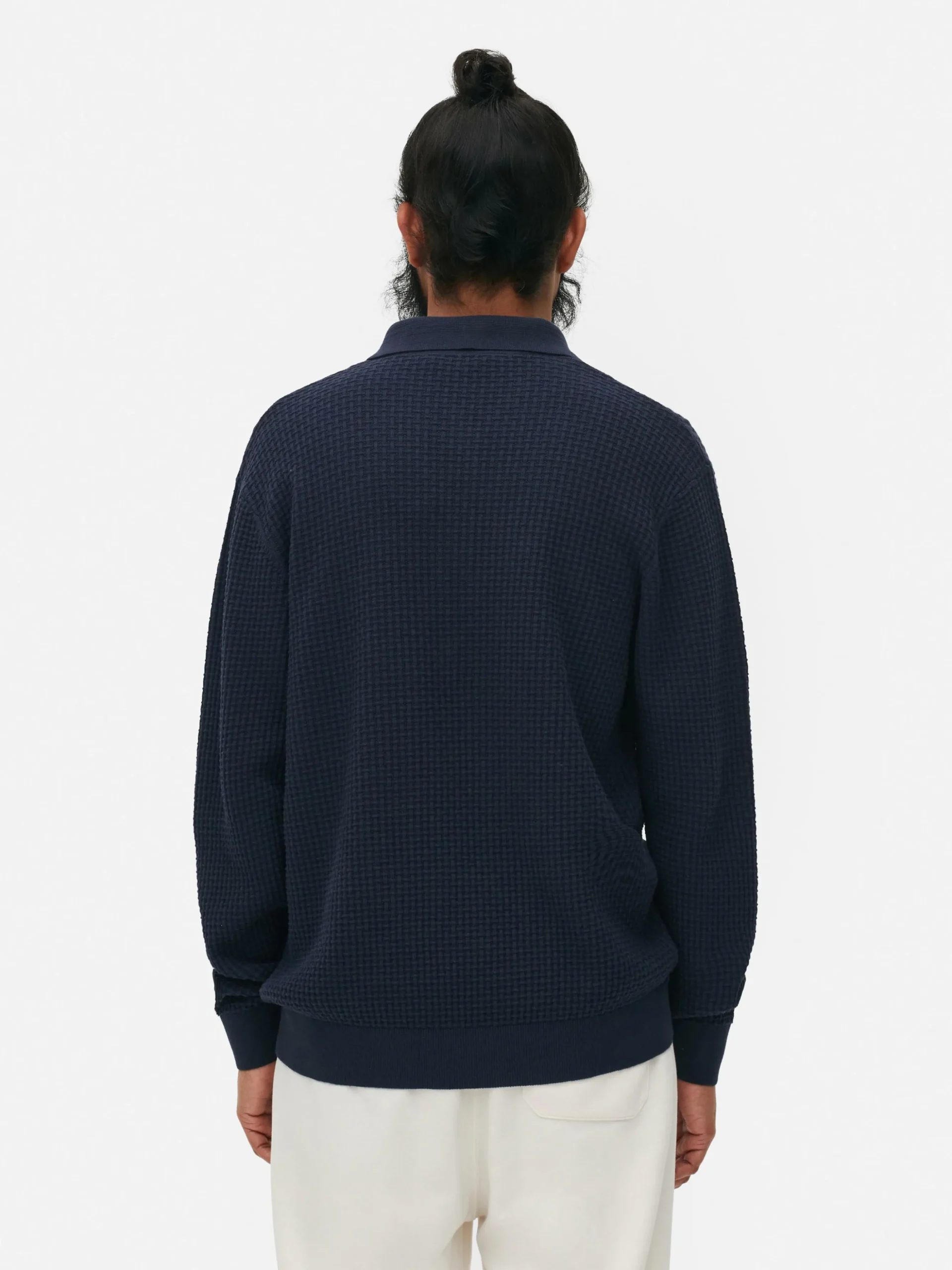 Camisola Polo Texturada