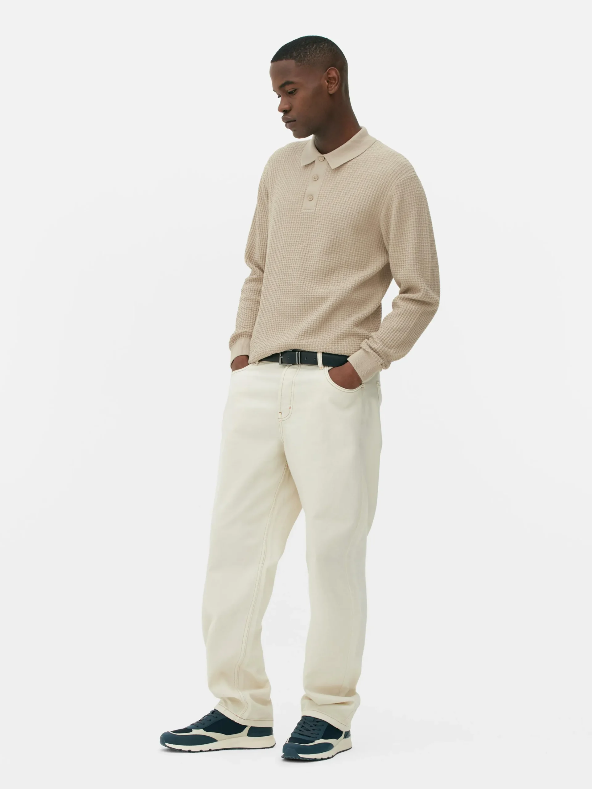 Camisola Polo Texturada
