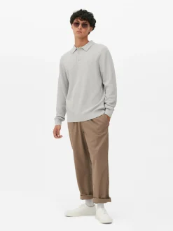 Camisola Polo Texturada