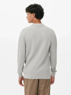 Camisola Polo Texturada