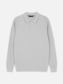 Camisola Polo Texturada