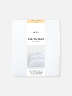 Capa Edredão Solteiro Seersucker