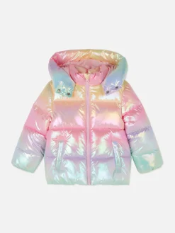 Casaco Acolchoado Ombré Iridescente