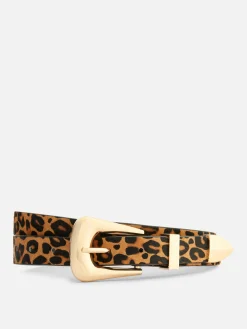Cinto Leopardo Texturado