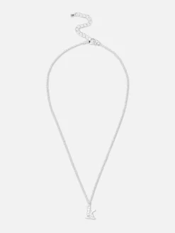 Colar Pendente Inicial Brilhantes