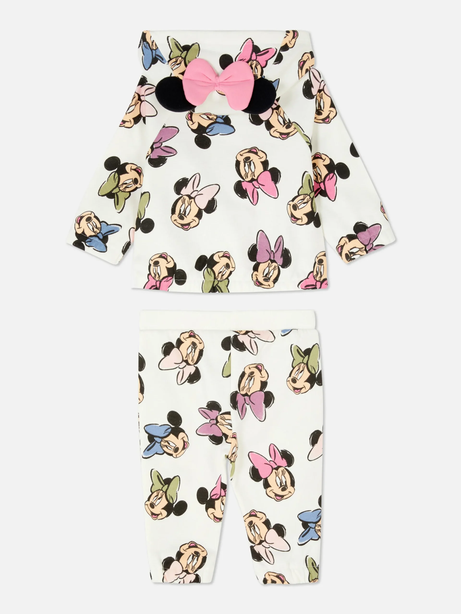 Conj Coord Casaco Capuz/calças Treino Disney Minnie