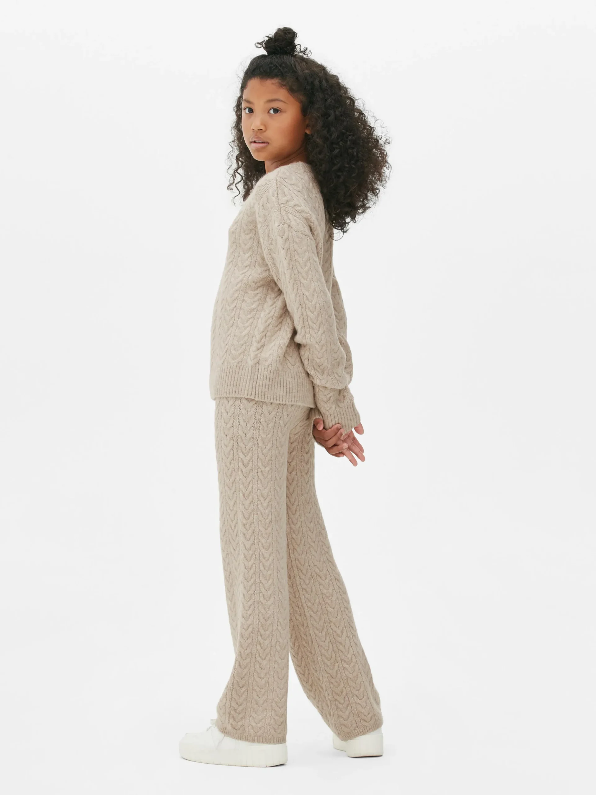 Conj. Coordenado Camisola/leggings Malha Entrançada