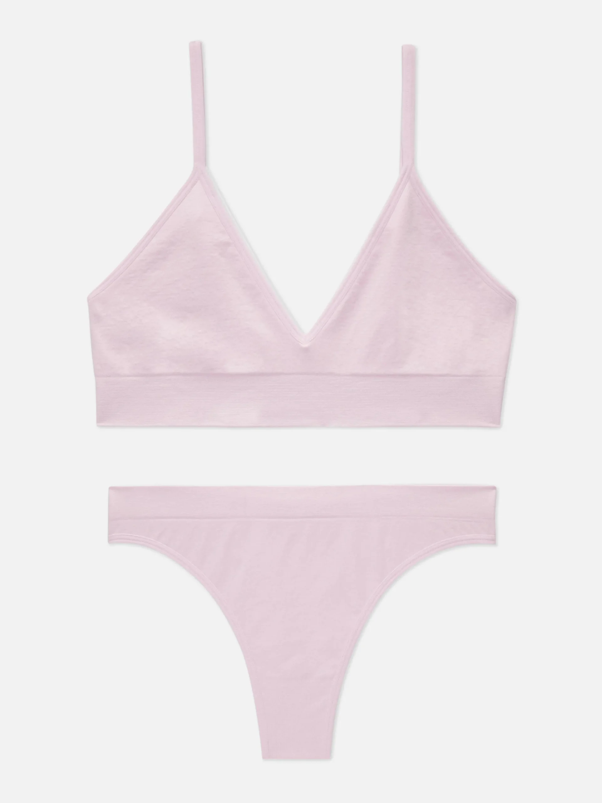 Conjunto Bralette Triângulo/tanga S/ Costuras