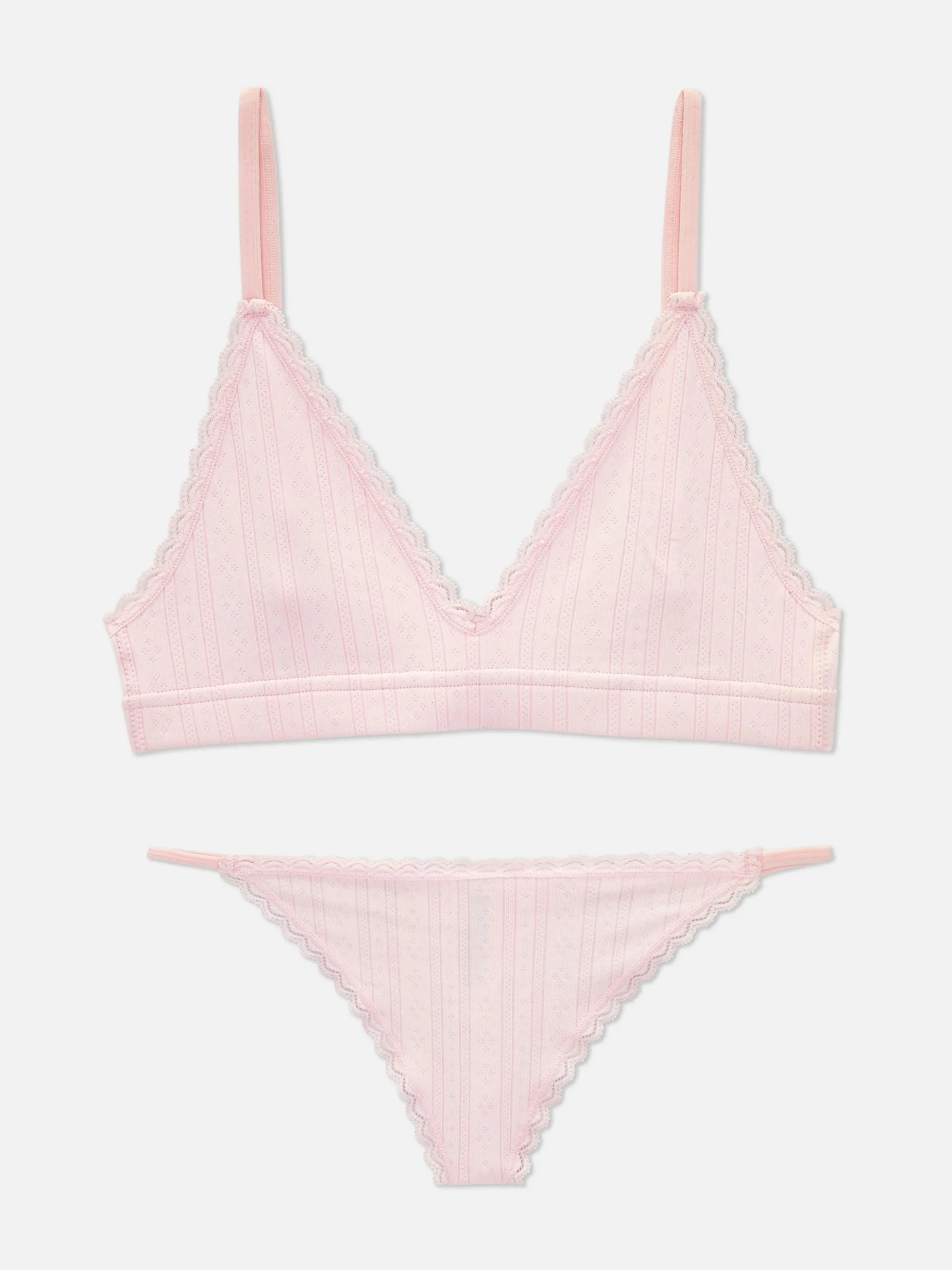 Conjunto Bralette Triângulo/tanga S/ Costuras