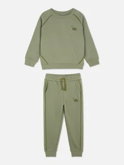 Conjunto Camisola E Calças De Treino Dinossauro Coordenado